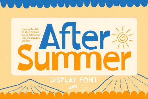 After Summer: A Retro Display Font Full of Sunshine