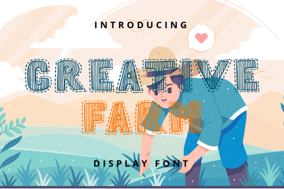 Creative Farm: A Playful and Genuine Display Font