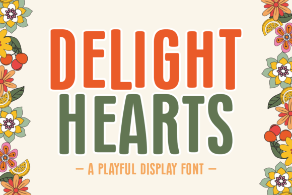 Delight Hearts: A Playful Display Font for Creative Projects