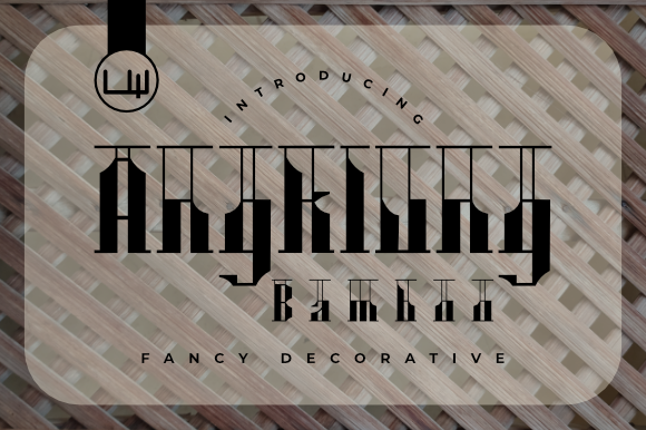 Discover the Bold Angklung Bamboo Display Font