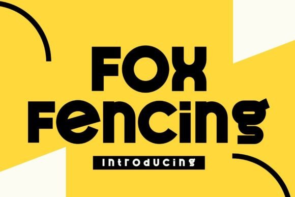 Fox Fencing: A Playful Display Font for Bold Designs
