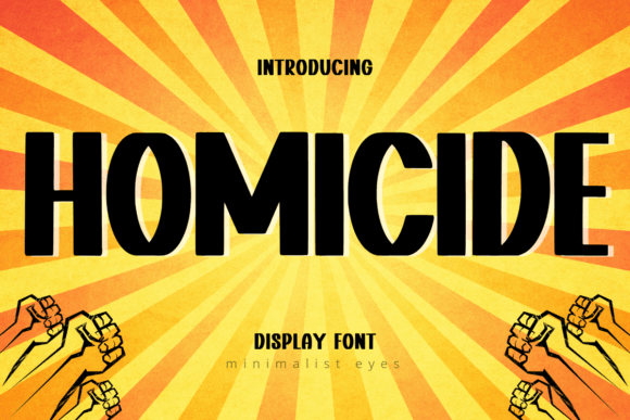 Homicide: A Display Font for Bold and Creative Designs