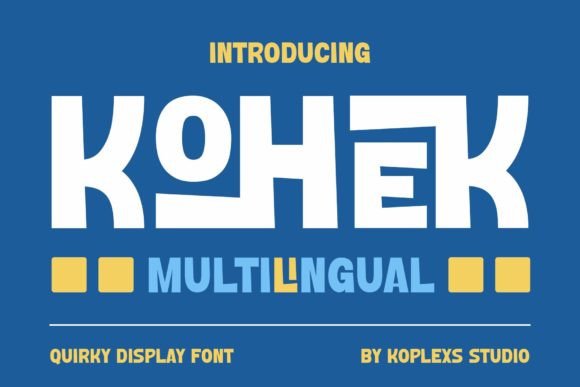 Kohek: A Bold Display Font for Creative Impact