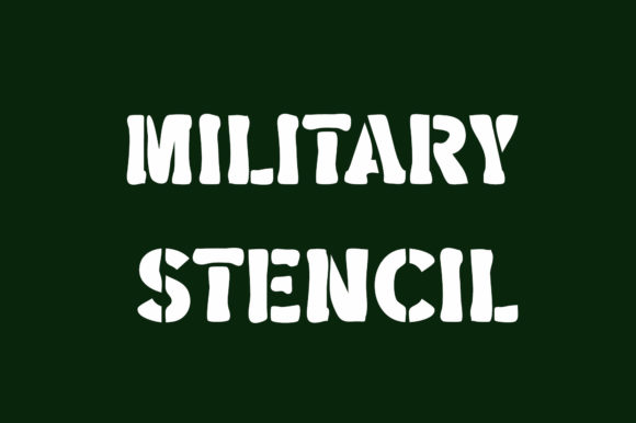 Military Stencil: A Bold Display Font for Modern Design
