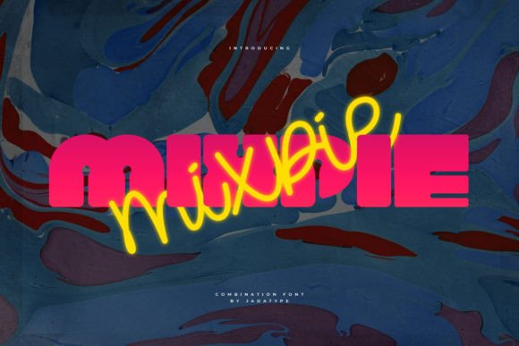 Mixpie: Where Bold Meets Script in a Unique Typeface