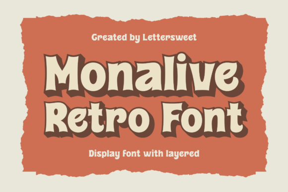 Monalive: A Retro Font Bursting with Vibrant Energy