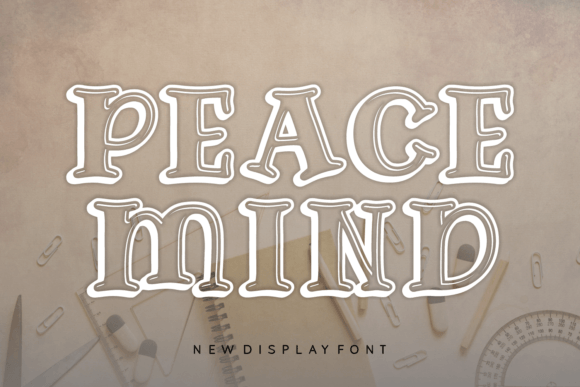 Peace Mind: A Modern 3D Display Font for Bold Designs