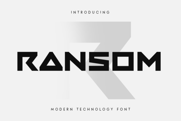 Ransom: A Modern Display Font for Bold Design