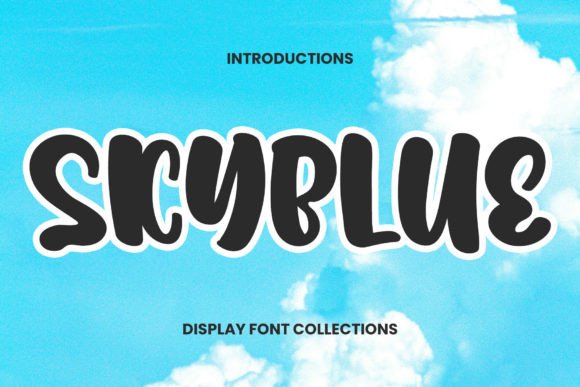 Skyblue: A Cheerful Display Font for Creative Designs