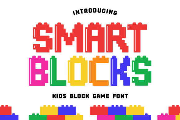 Smart Blocks: A Unique Display Font for Creative Projects