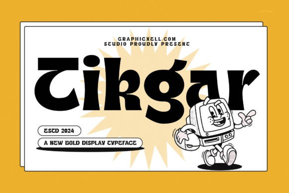 Tikgar Retro Vintage Display Font: A Designer's Essential Serif
